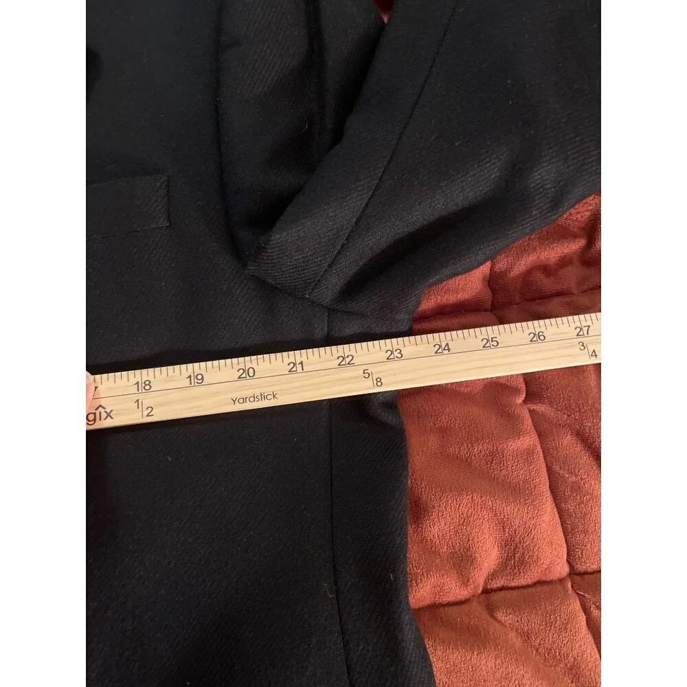 Peerless Couture Mens Black Blazer Jacket 42R Cashmere & Silk Blend Made In Cana